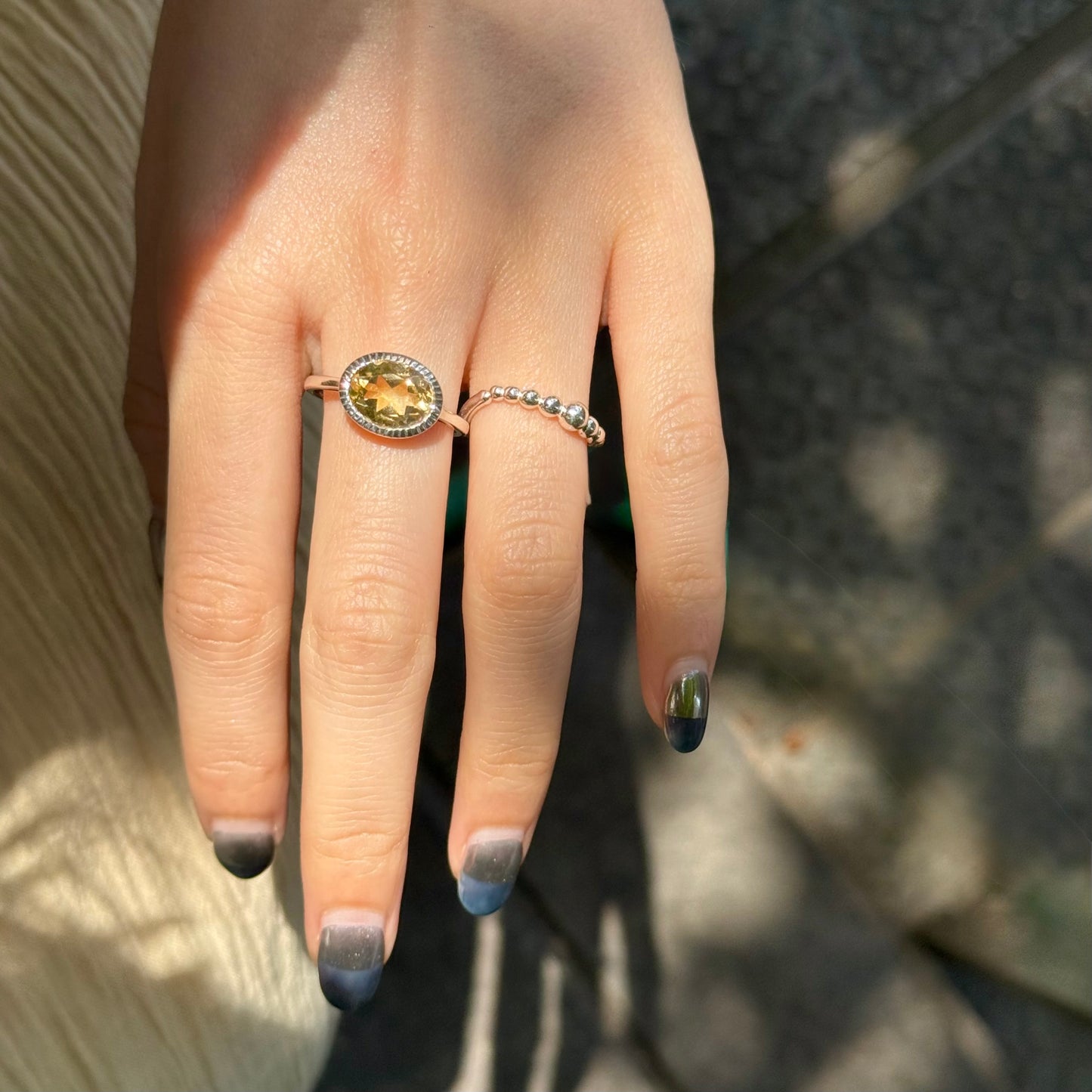 Silver925 1stone ring 8