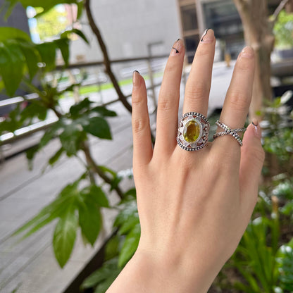 Flower design ring 12