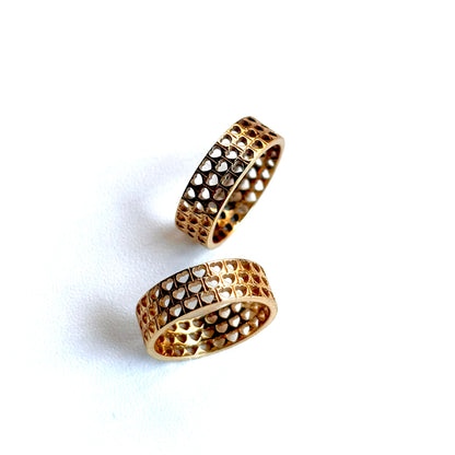 Brass Heart plain ring 6