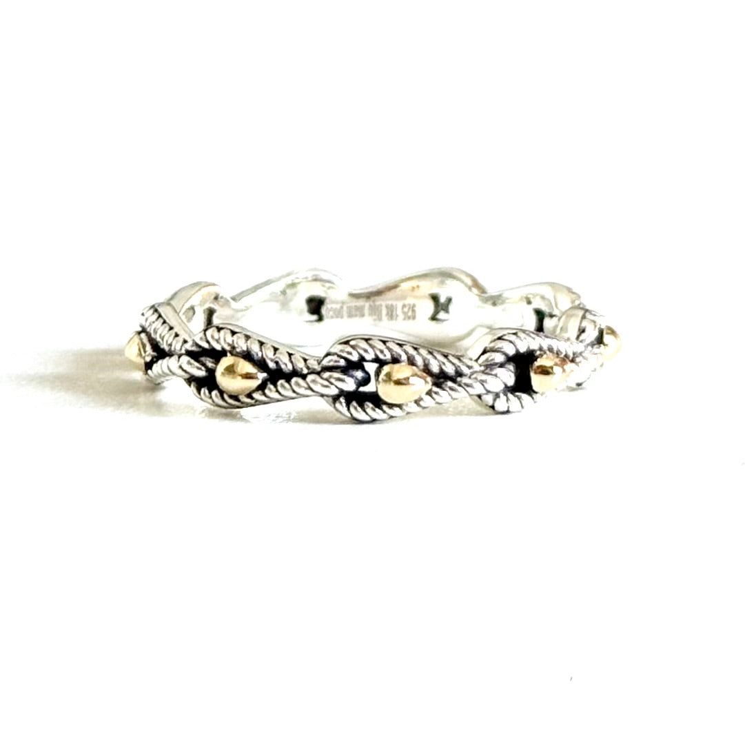 【Bijumam poco】Silver925×18K plain  ring 2
