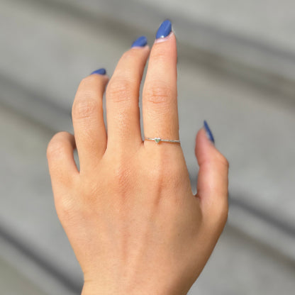Heart plain ring 80