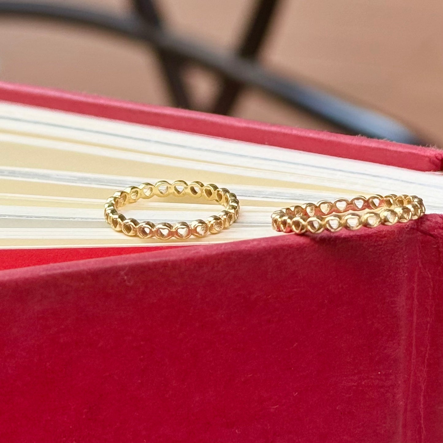 Brass Heart plain ring 13