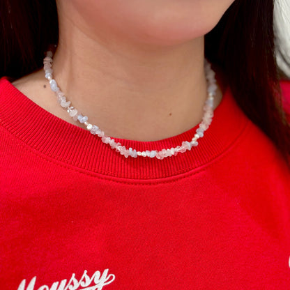 Pearl × Stone necklace 2