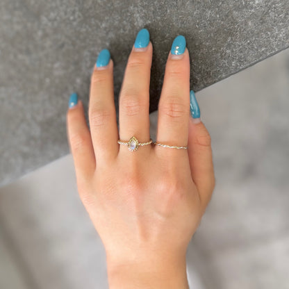 Silver925×Brass petit ring 4