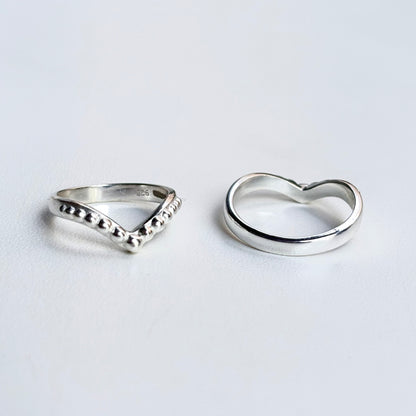 Silver925 plain ring 53
