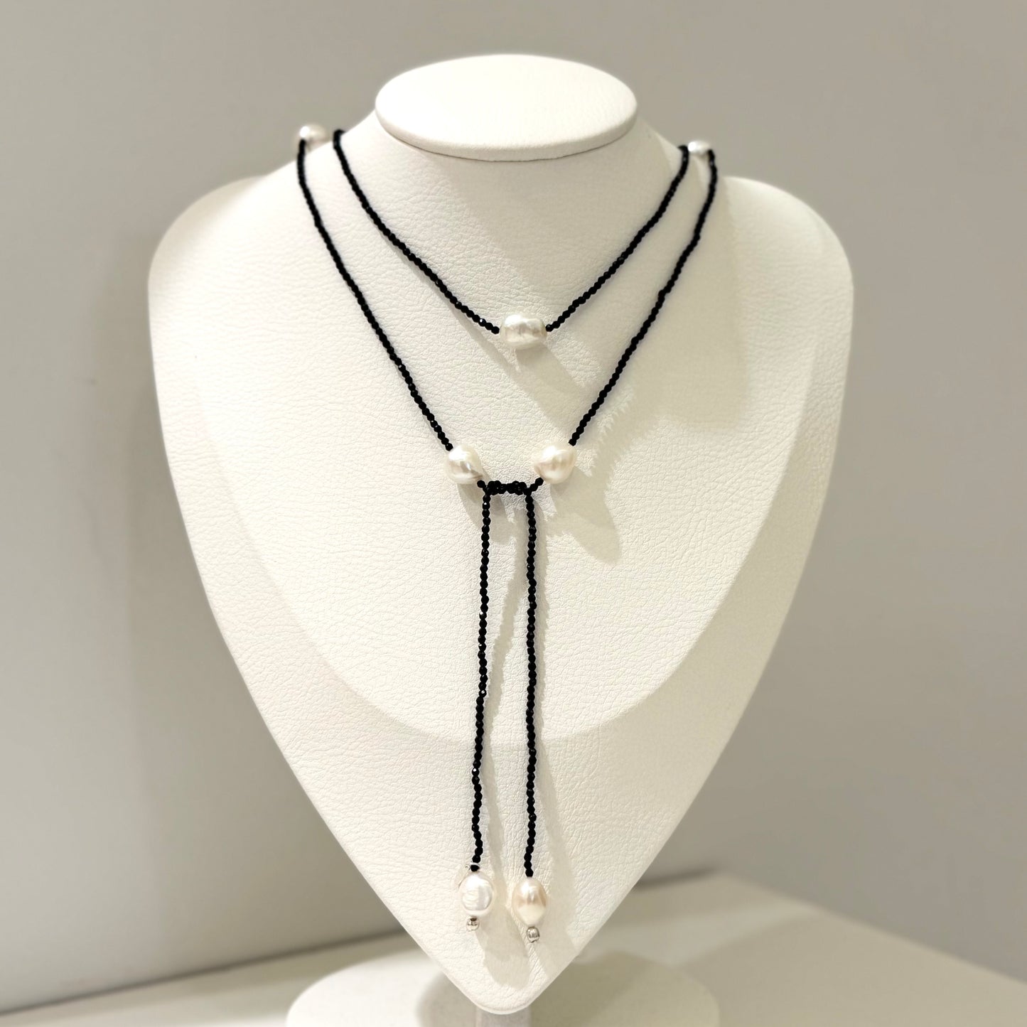 Pearl×Stone necklace 4