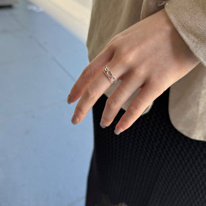 Silver925 plain ring 12