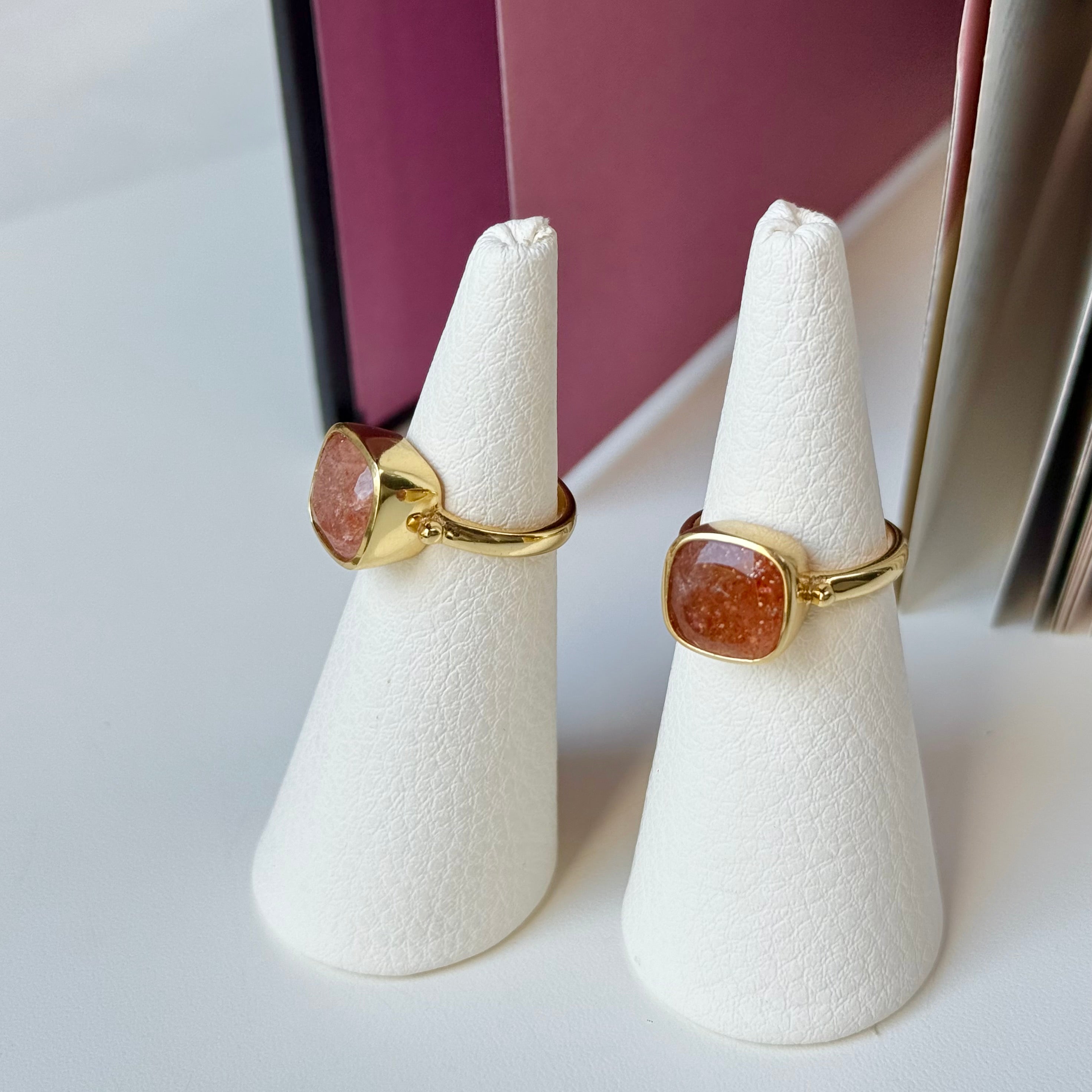 Brass square ring – Biju mam
