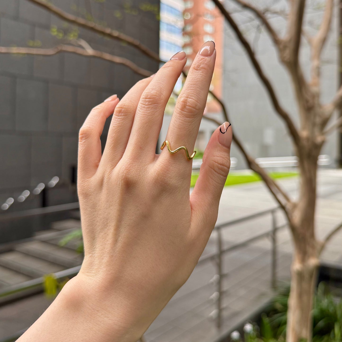 Brass plain ring 61