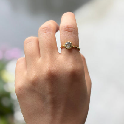 Brass 1stone ring
