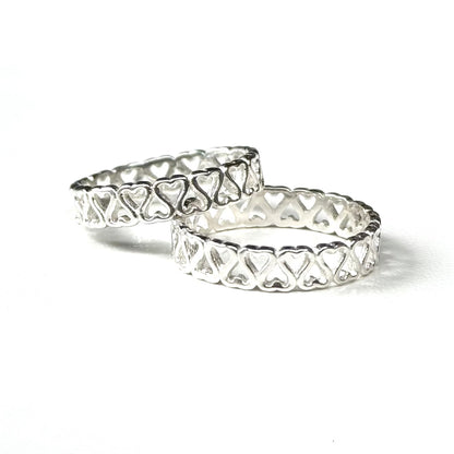 Heart plain ring 64
