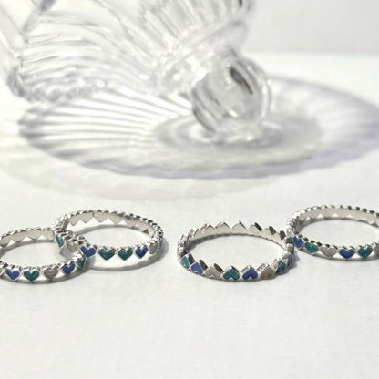 〈横浜限定〉Heart enamel ring