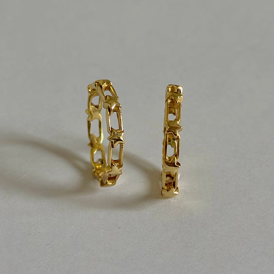 Brass star plain ring 5