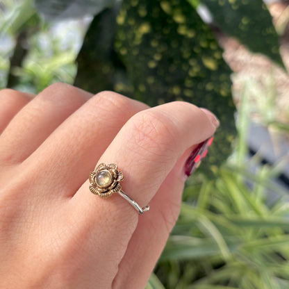 Flower design ring 20