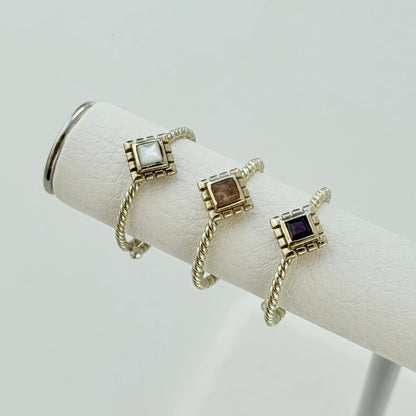 Silver925×Brass petit ring 5
