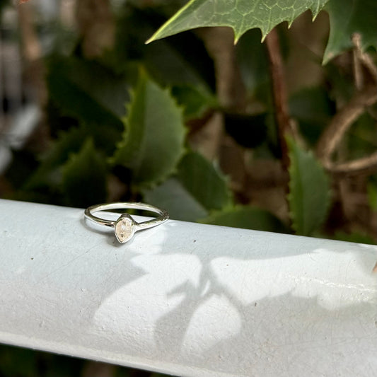 Herkimer diamond ring 2