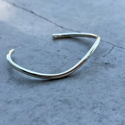 Silver925 plain bangle 1