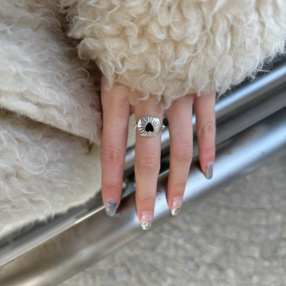 Heart design ring 11