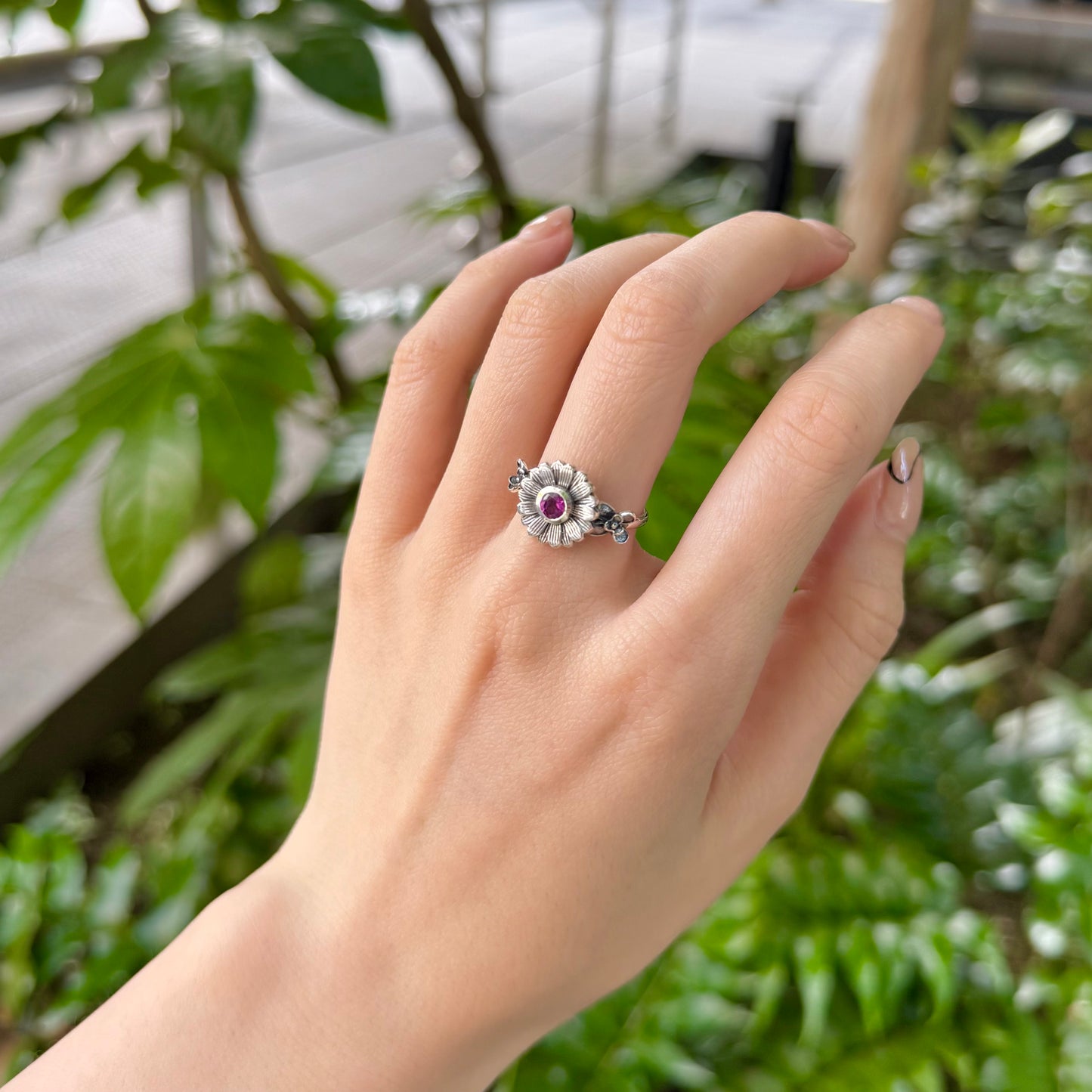 Flower design ring 11