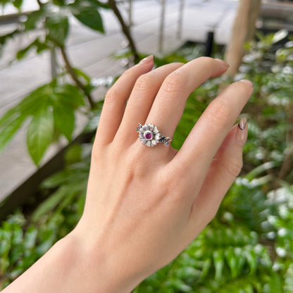 Flower design ring 11