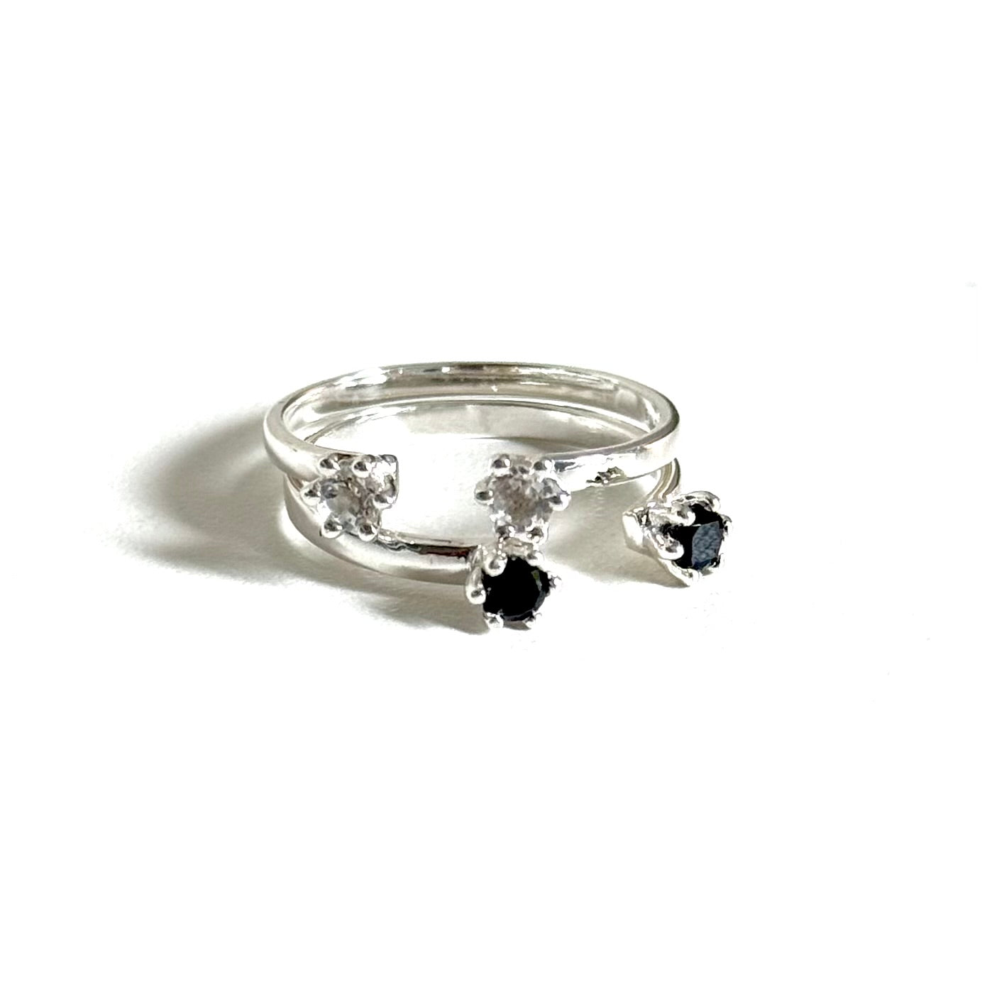 Silver925 2stone ring 1