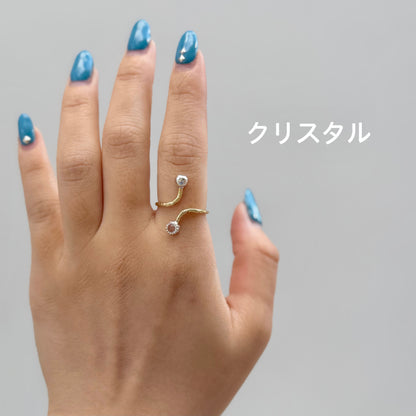 Silver925×Brass design ring 18