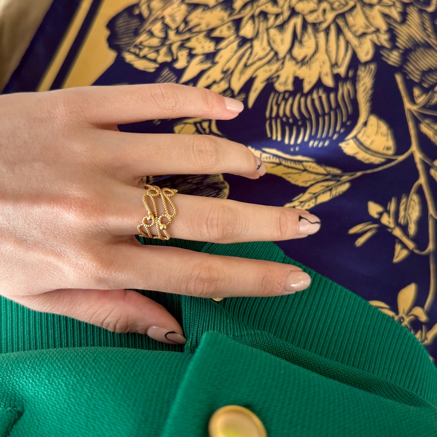 Brass plain ring 65