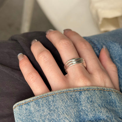 Silver925 plain ring 8