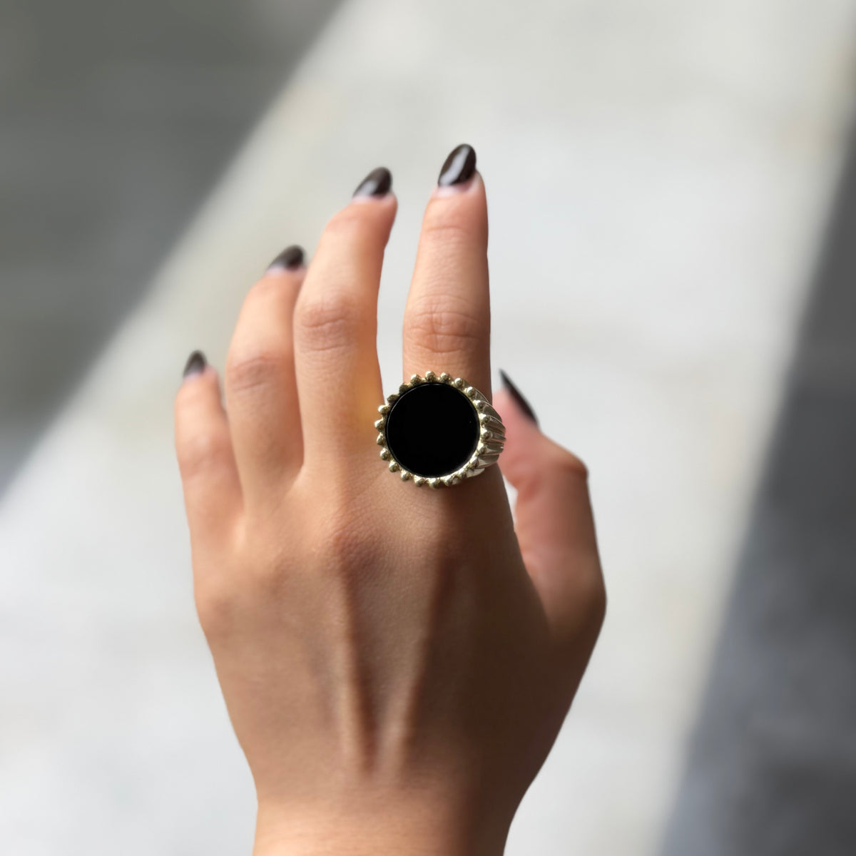 Brass design ring 16