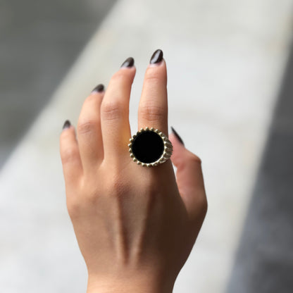 Brass design ring 16