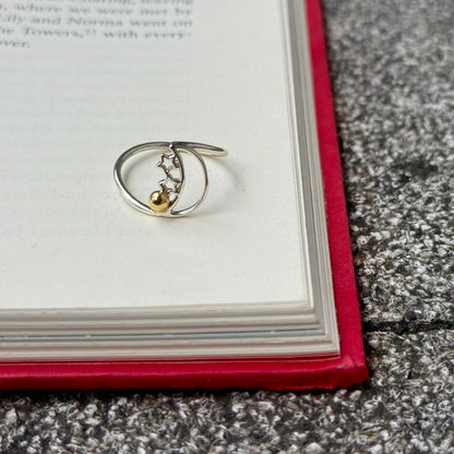 Star&Moon plain ring