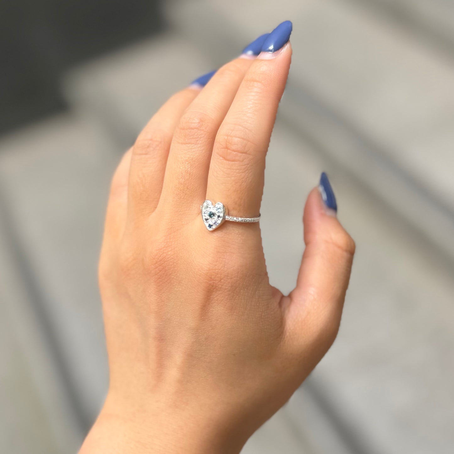 Heart design ring 6