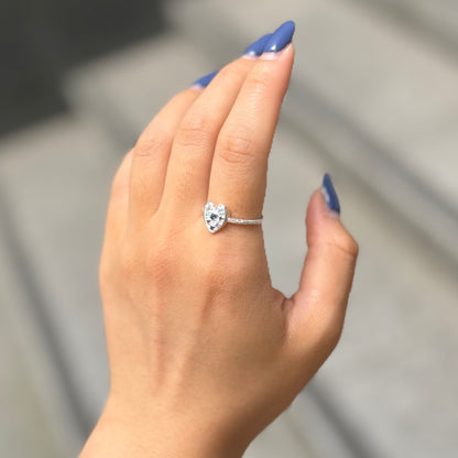 Heart design ring 6