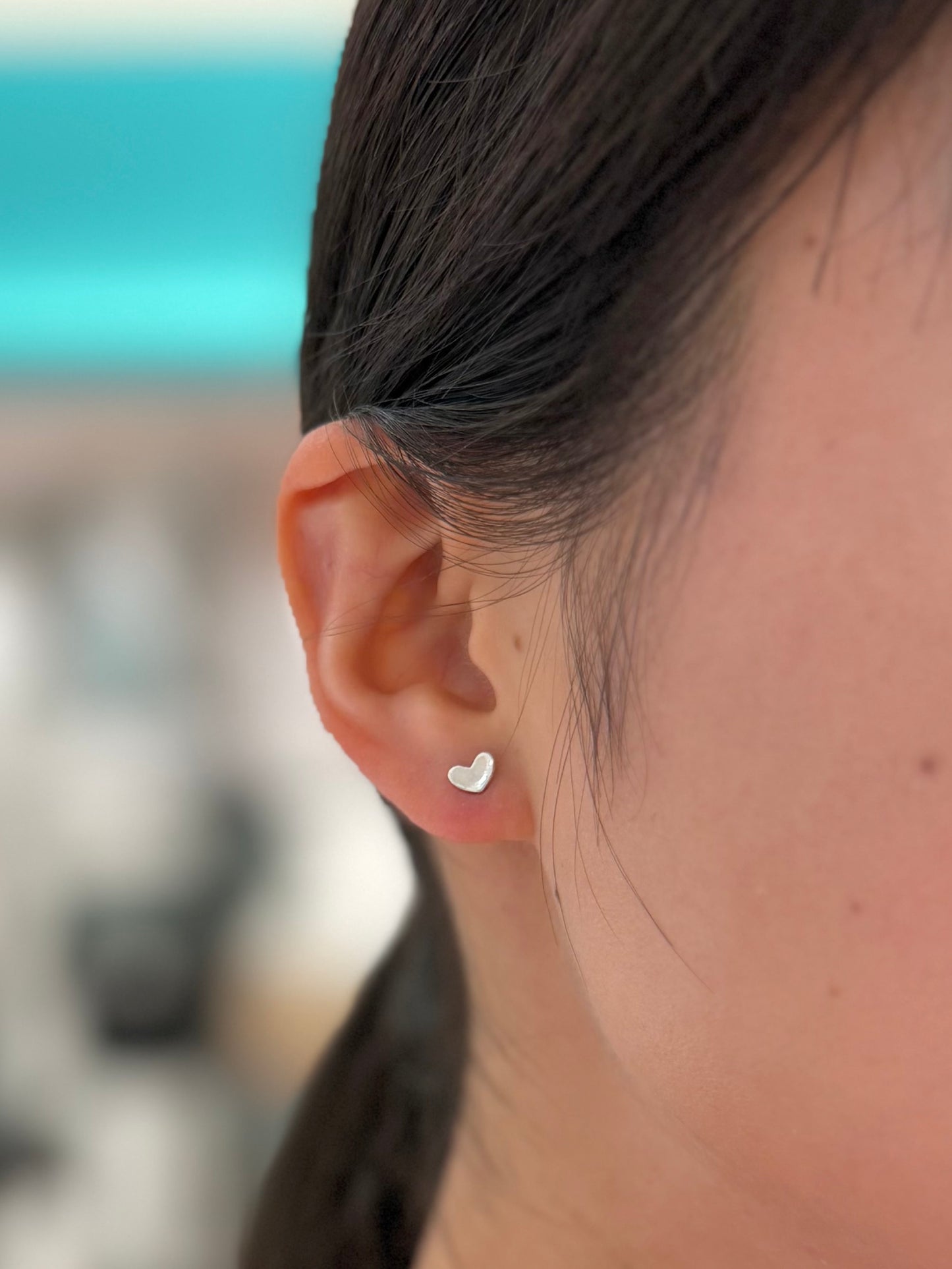 Silver925 plain pierce〈Heart〉