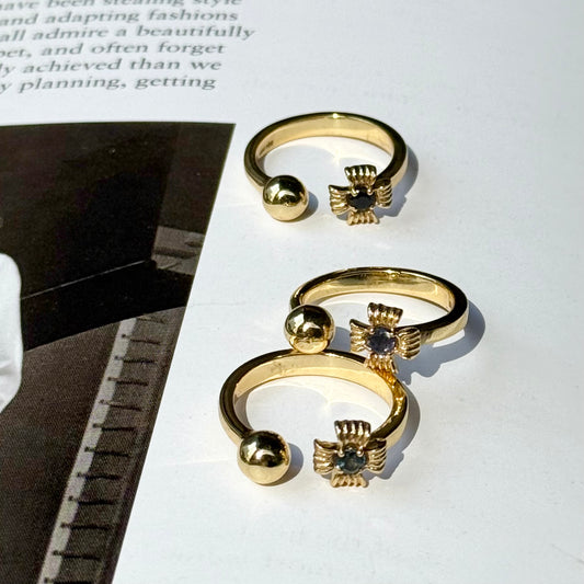 Brass design ring 10