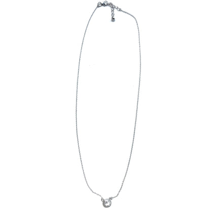 Enamel × stone necklace