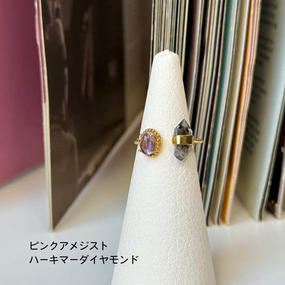 Brass 2stone ring 4