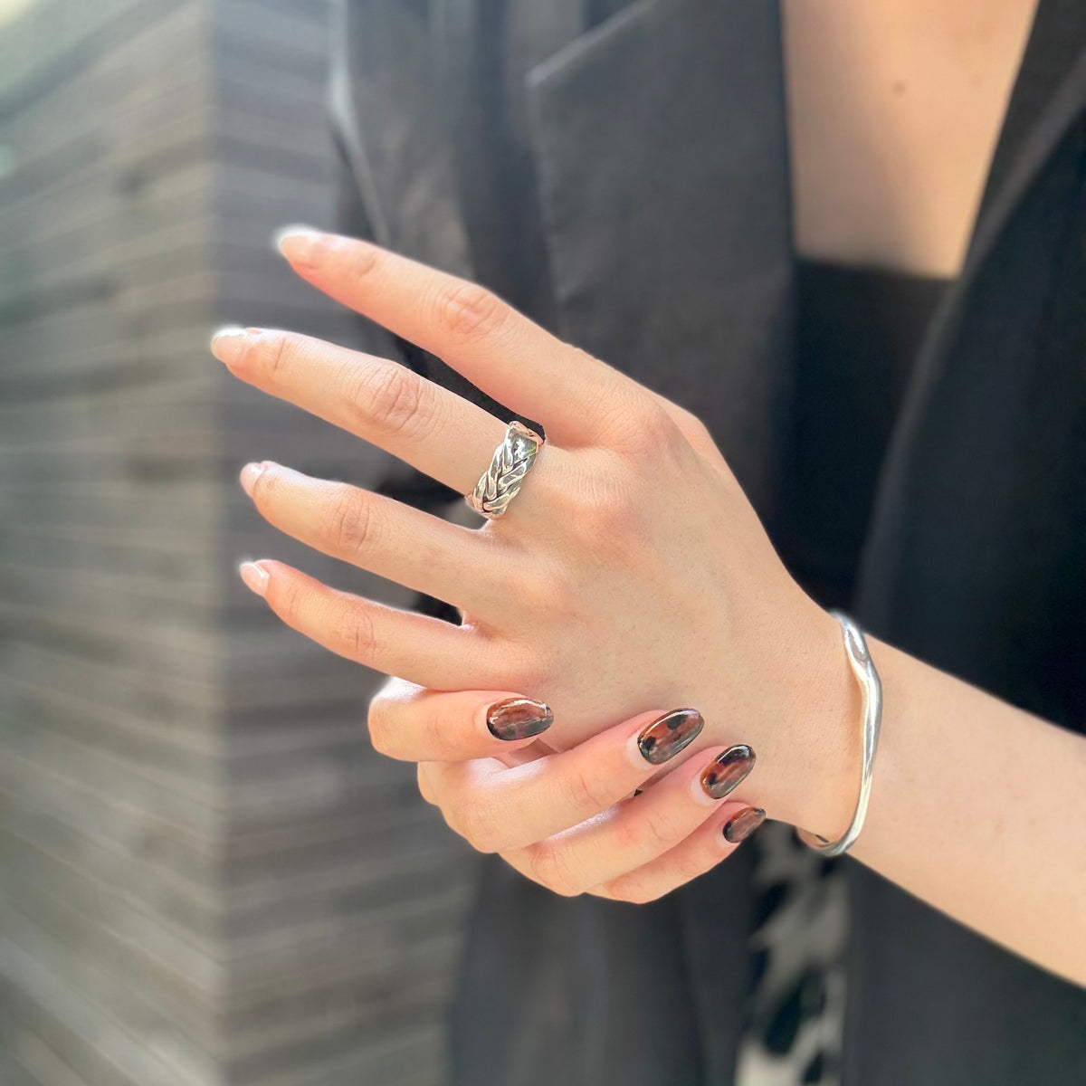 Silver925 plain ring 51