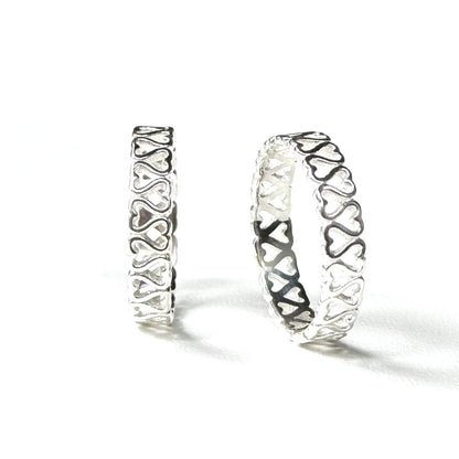 Heart plain ring 64