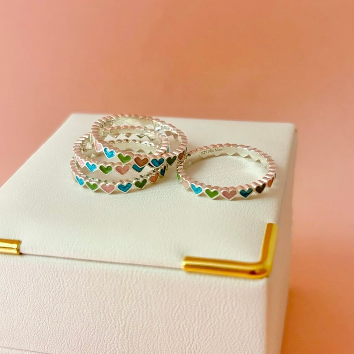 〈札幌限定〉Heart enamel ring