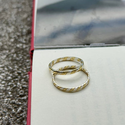 Silver925×Brass plain ring 1