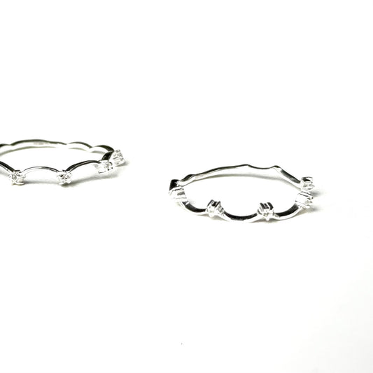 【Biju mam poco】White topaz ring 4