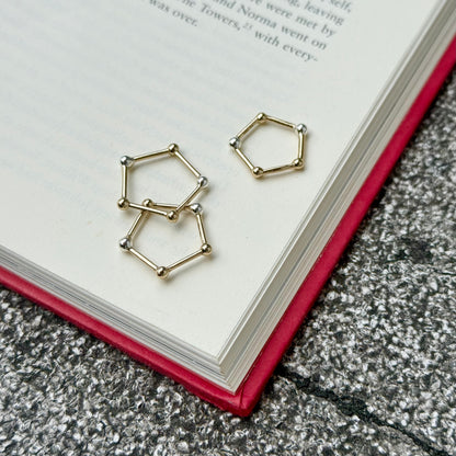 Silver925×Brass plain ring〈pentagon〉