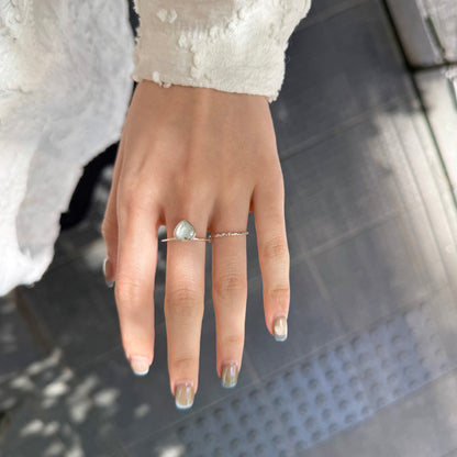 Heart ring & ear cuff