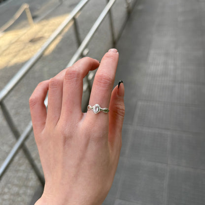 Herkimer diamond ring 5