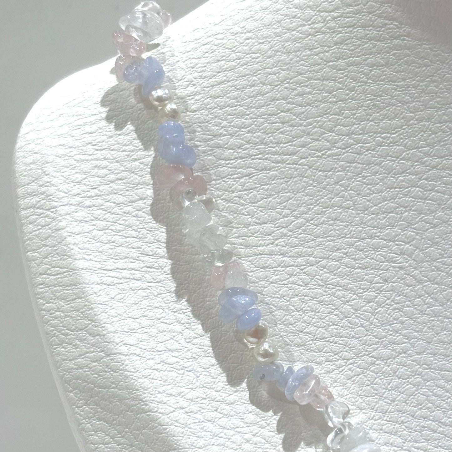 Pearl × Stone necklace 2