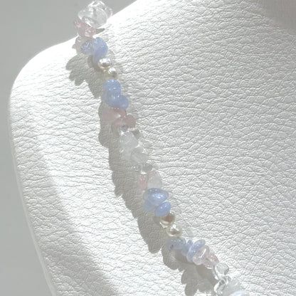 Pearl × Stone necklace 2