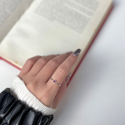 Silver925 1stone ring 1