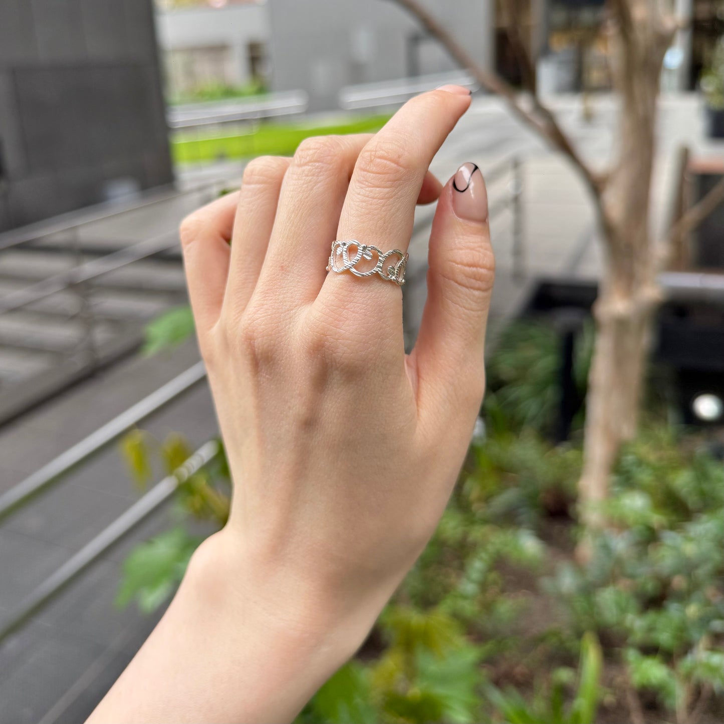 Silver925 plain ring 4