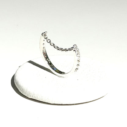 〈オンライン先行再入荷〉White topaz ring